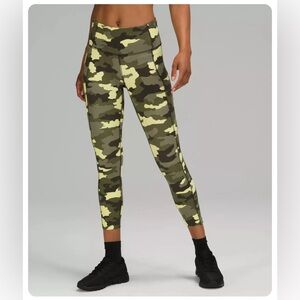 Lululemon fast and free camouflage leggings size 4